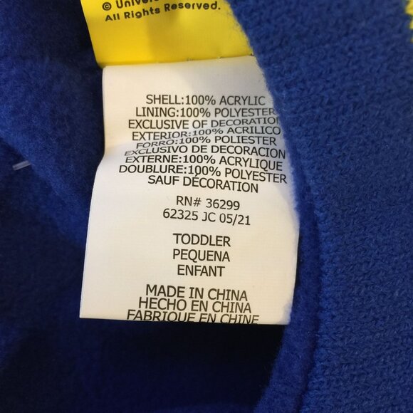 Illumination Presents THE MINIONS Toddler Fleece Flap Beanie Knit Mittens Yellow - Picture 3 of 3